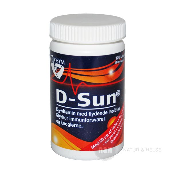 D-Sun 20 mcg 120 stk. Biosym